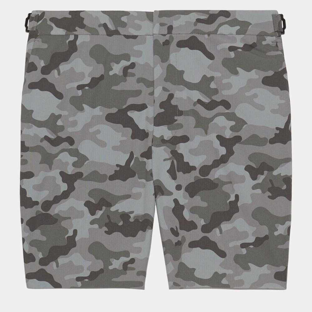 NWT G/Fore Men's Gray Camo Tech Tab 4-Way Stretch Performance Golf Shorts